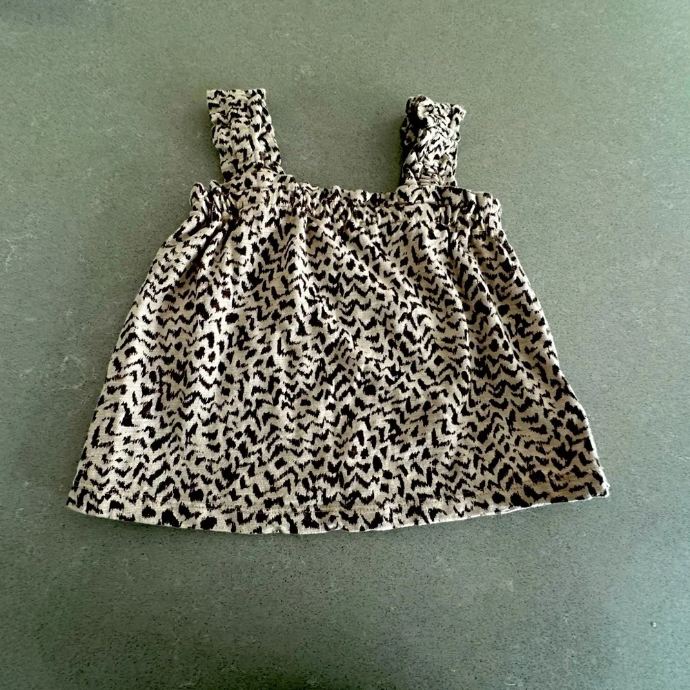 Gap Girl's 2T Animal Print Flare Bottom Tank  -Worn 2x